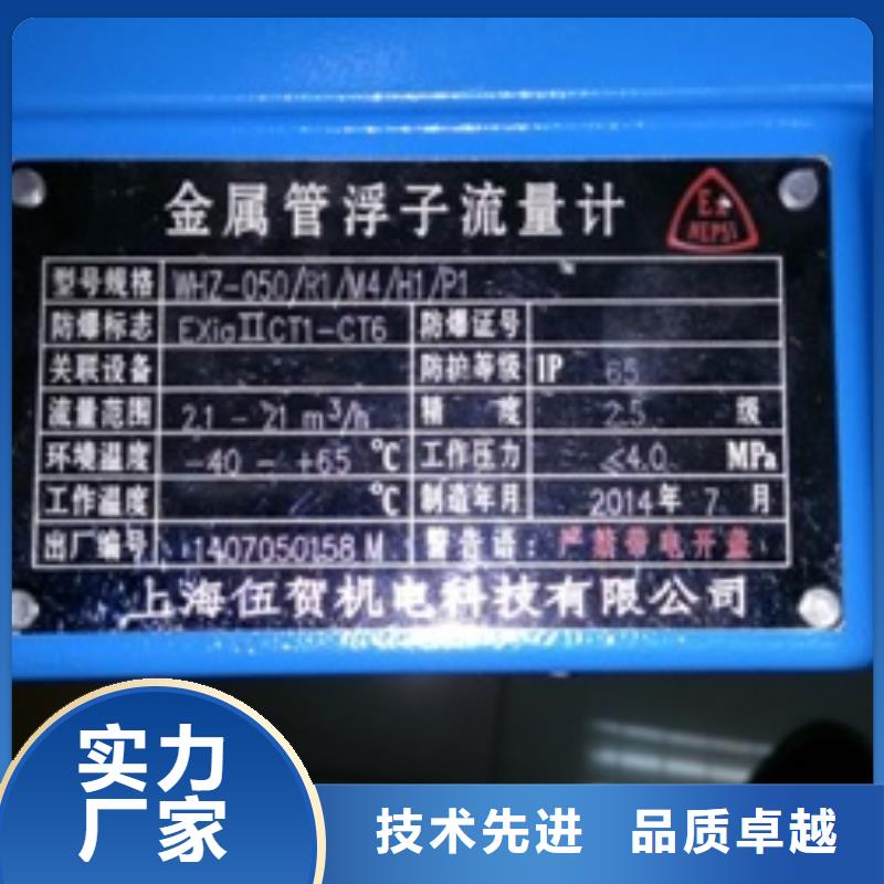 金属浮子流量计金属管浮子流量计多年行业经验