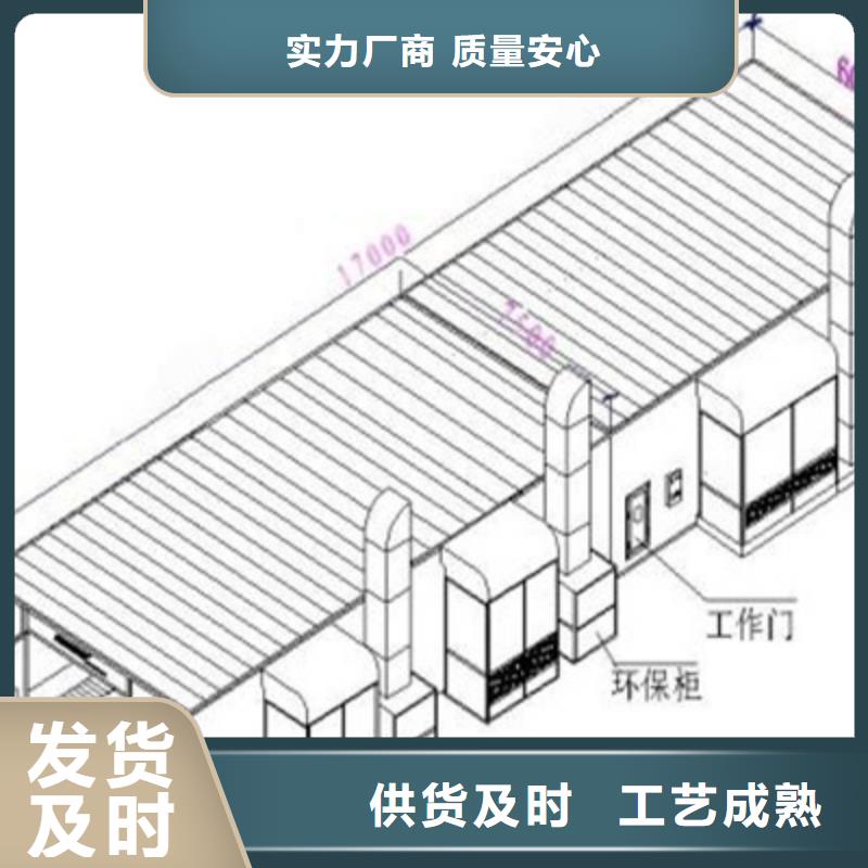 汽车家具工业喷烤漆房,脉冲打磨柜工程施工案例