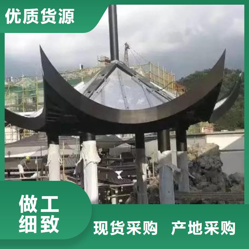 中式鋁代木古建,PVC成品天溝支持加工定制