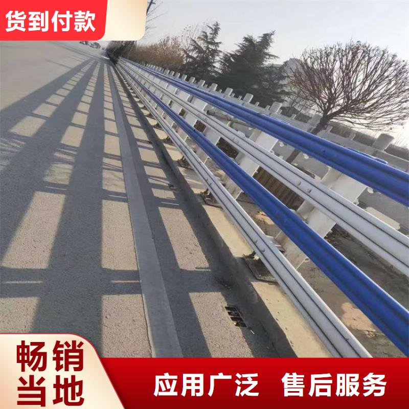 桥梁静电喷塑防撞护栏造型别致
