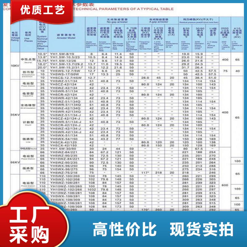 氧化鋅避雷器HY10CX-216/640J廠家價(jià)格