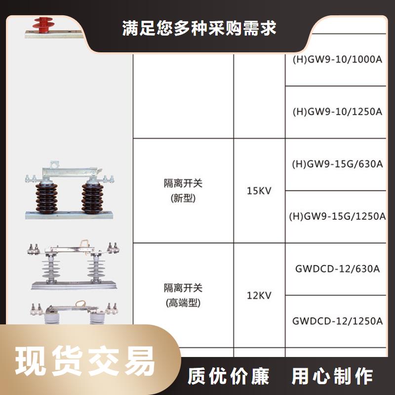 品牌：【羿振电气】10KV单级隔离开关GW9-10KV/200A高压隔离开关生产厂家