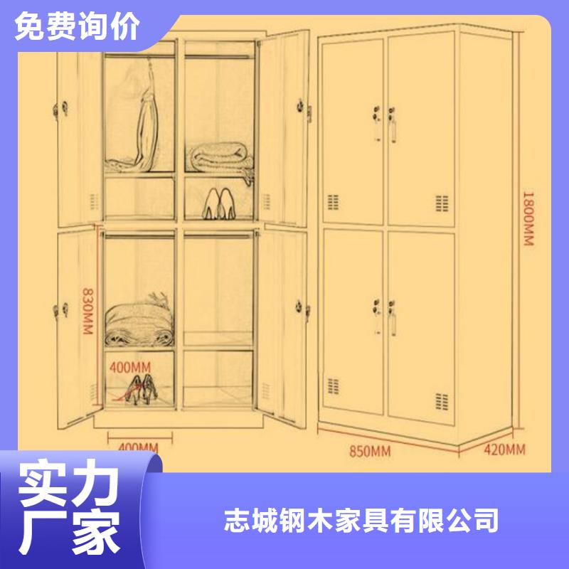 二門更衣柜鋼制雙面書(shū)架