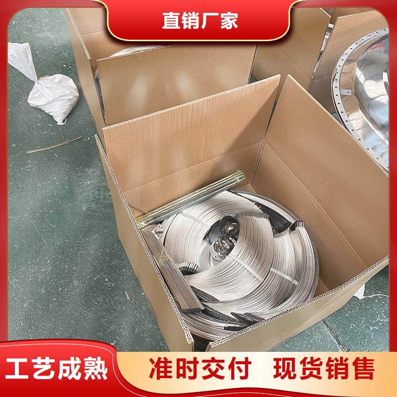 中山屋顶烟道风帽无动力风机来厂考察