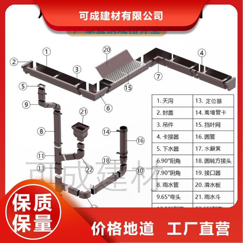 雨水管-铝合金窗花量少也做