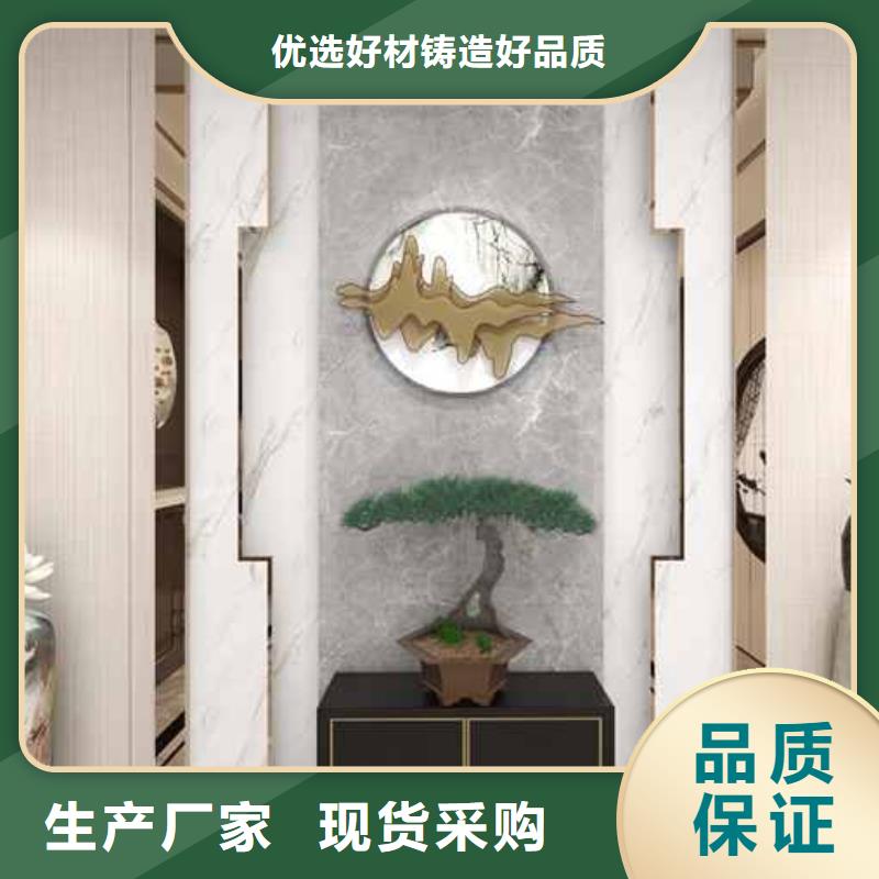 竹木纤维集成墙板,庭院流水景墙用好材做好产品
