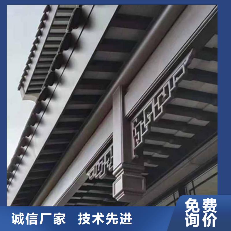 古建亭廊,方形落水管精工打造