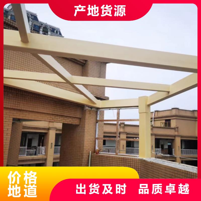 不銹鋼仿木紋漆，長廊花架木紋漆，水性木紋漆廠家施工