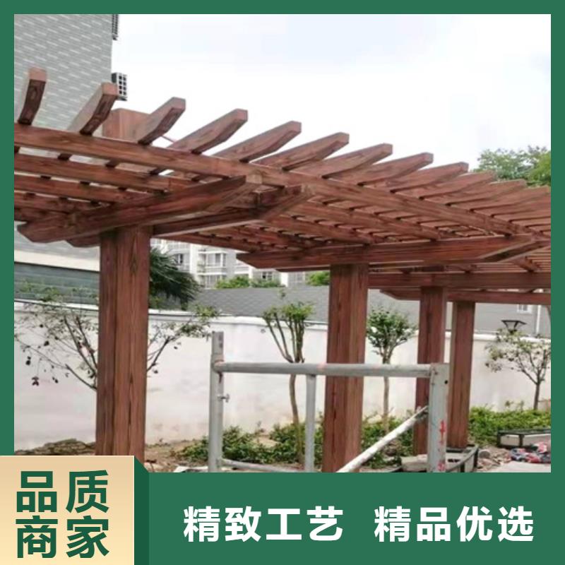 廊架長廊木紋漆，鋼結(jié)構(gòu)金屬面木紋漆，仿木紋漆包工包料
