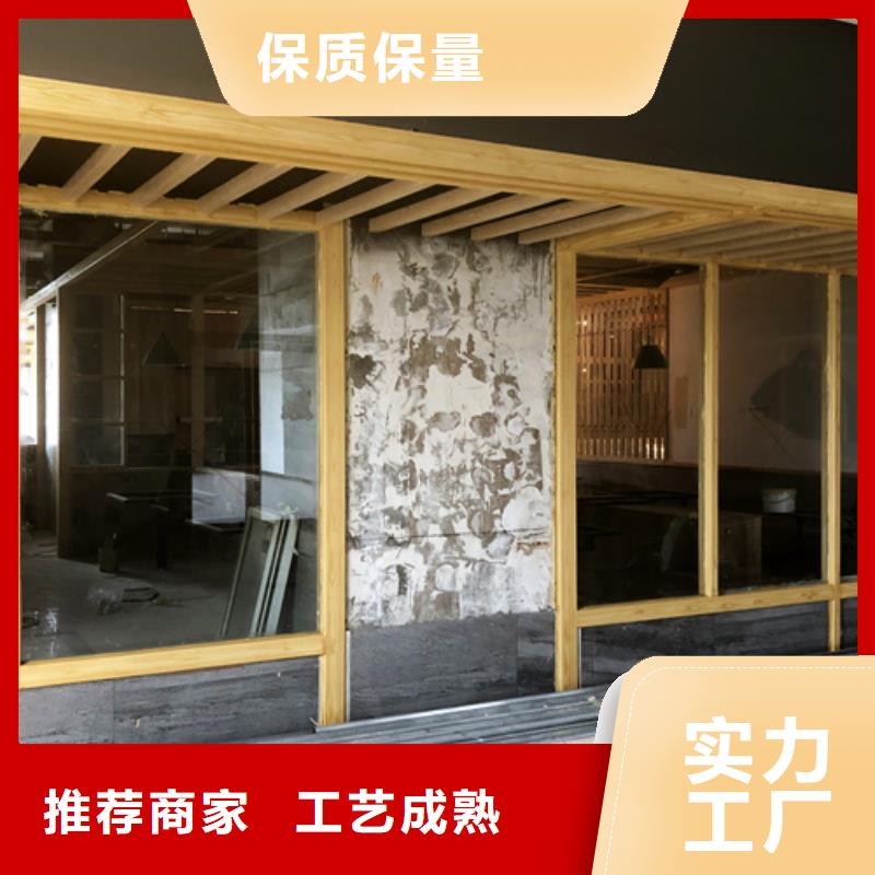 不銹鋼仿木紋漆，長廊花架木紋漆，水性木紋漆廠家施工