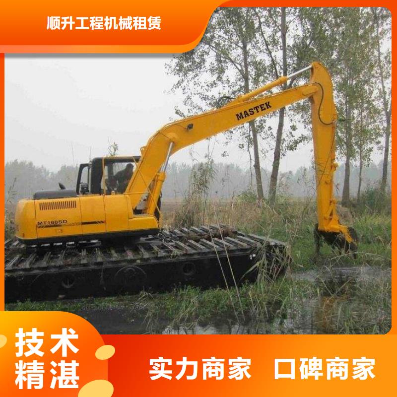 水上挖掘机租赁,租赁湿地挖机高品质