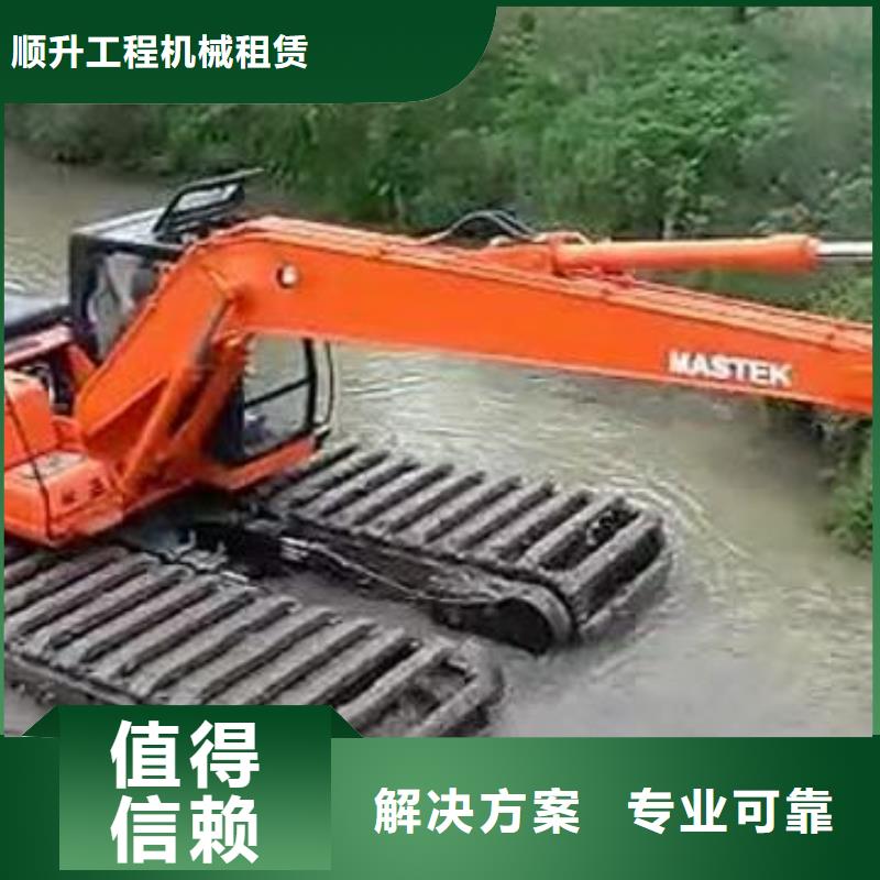 水上挖掘机租赁,租赁湿地挖机高品质