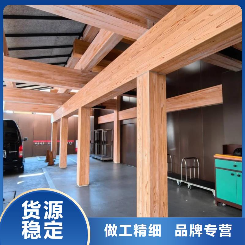 海南临廊架护栏木纹漆，钢结构仿木纹漆，仿古木纹漆全包施工价格