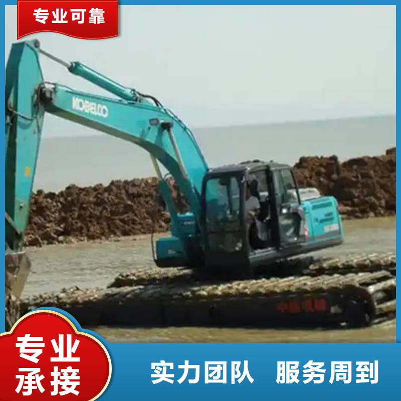 水陆挖掘机出租水陆两用挖机租赁信誉良好