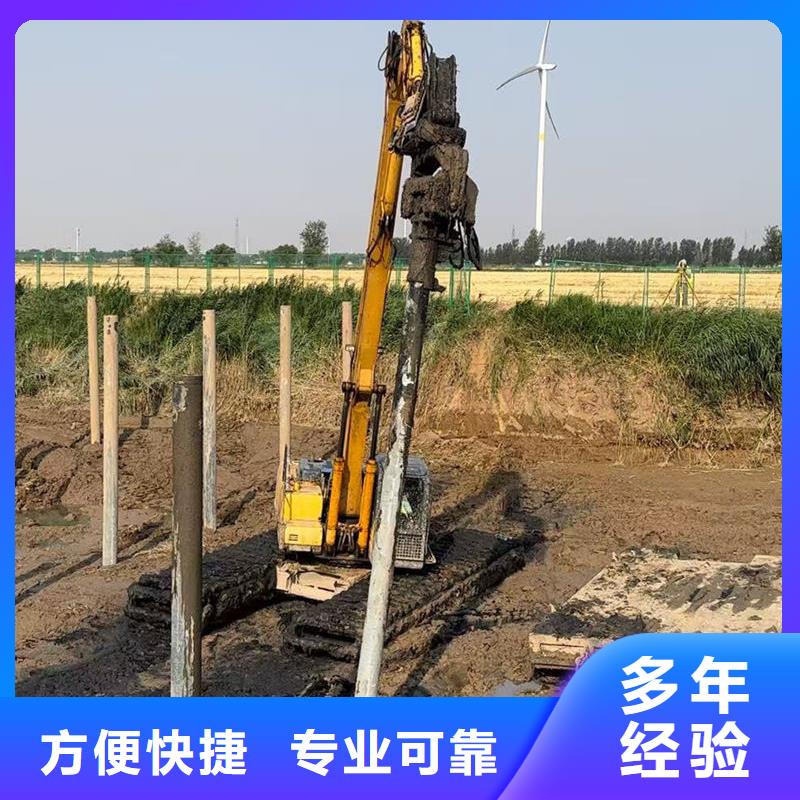 水上光伏打桩机渔光互补光伏打桩机施工队技术成熟