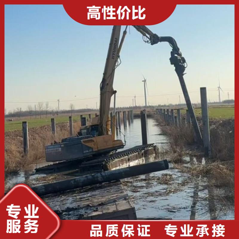 水上光伏打桩机水挖引孔机施工队服务至上
