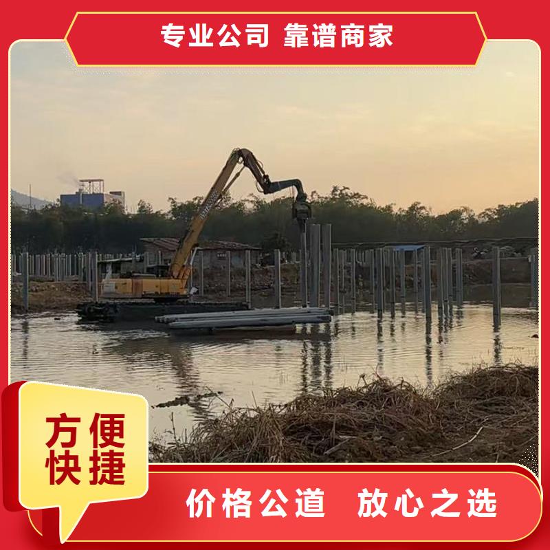 水上光伏打桩机-水上栈道打桩机施工队解决方案