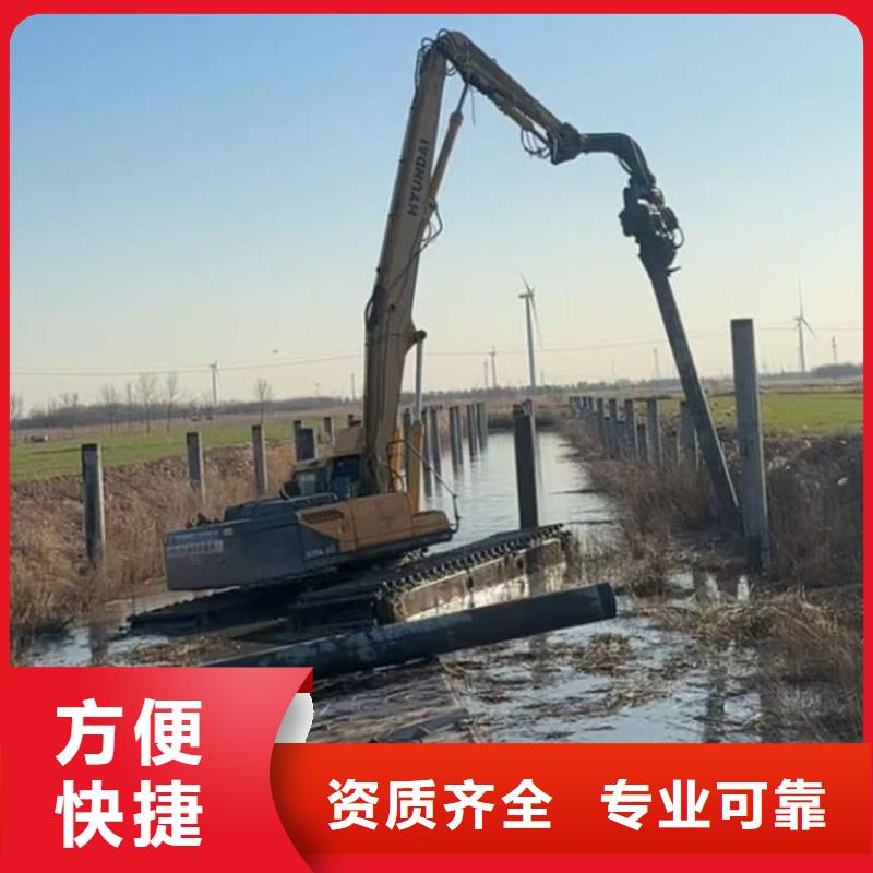 水上光伏打桩机水挖引孔机施工队服务至上
