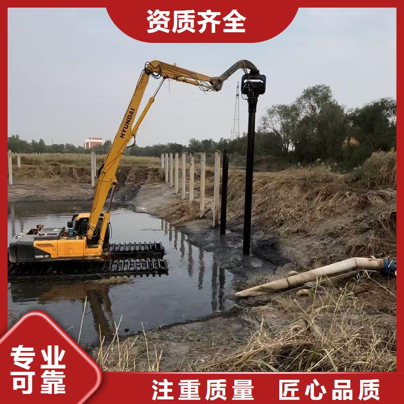 水上光伏打桩机水挖引孔机出租靠谱商家