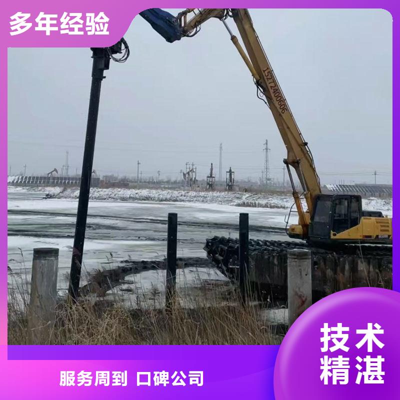 水上光伏打桩机渔光互补光伏打桩机施工队技术成熟