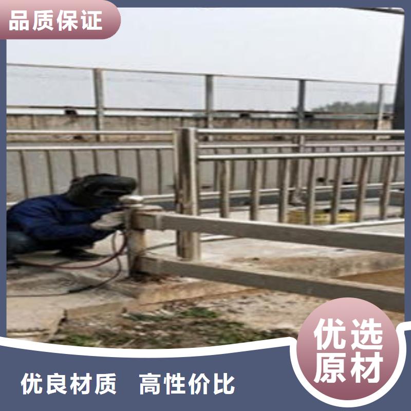 Q235材質(zhì)鋼板立柱切割_不銹鋼碳素鋼復(fù)合管護(hù)欄廠家工程施工案例