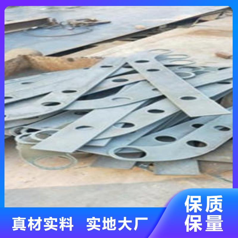 Q235材質(zhì)鋼板立柱切割_不銹鋼碳素鋼復(fù)合管護(hù)欄廠家工程施工案例
