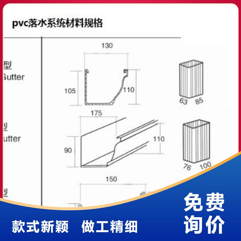 PVC成品天溝PVC雨水管可接急單