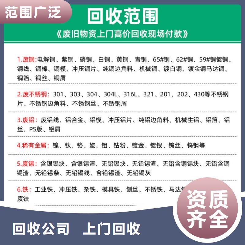废铝回收宿迁市泗洪县归仁镇废钢材回收优质服务