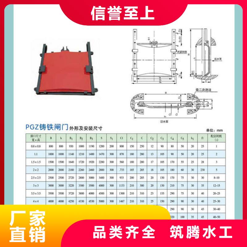 鑄鐵鑲銅閘門誠信為本